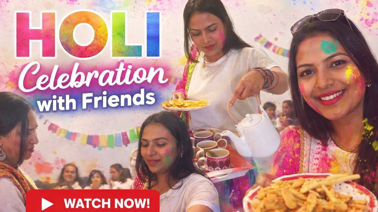 Friend ke ghar #Holi special#friend's ke sath ful masti 🤩😍#thoda sa khana Pina thoda sa reel 😍😝🤣