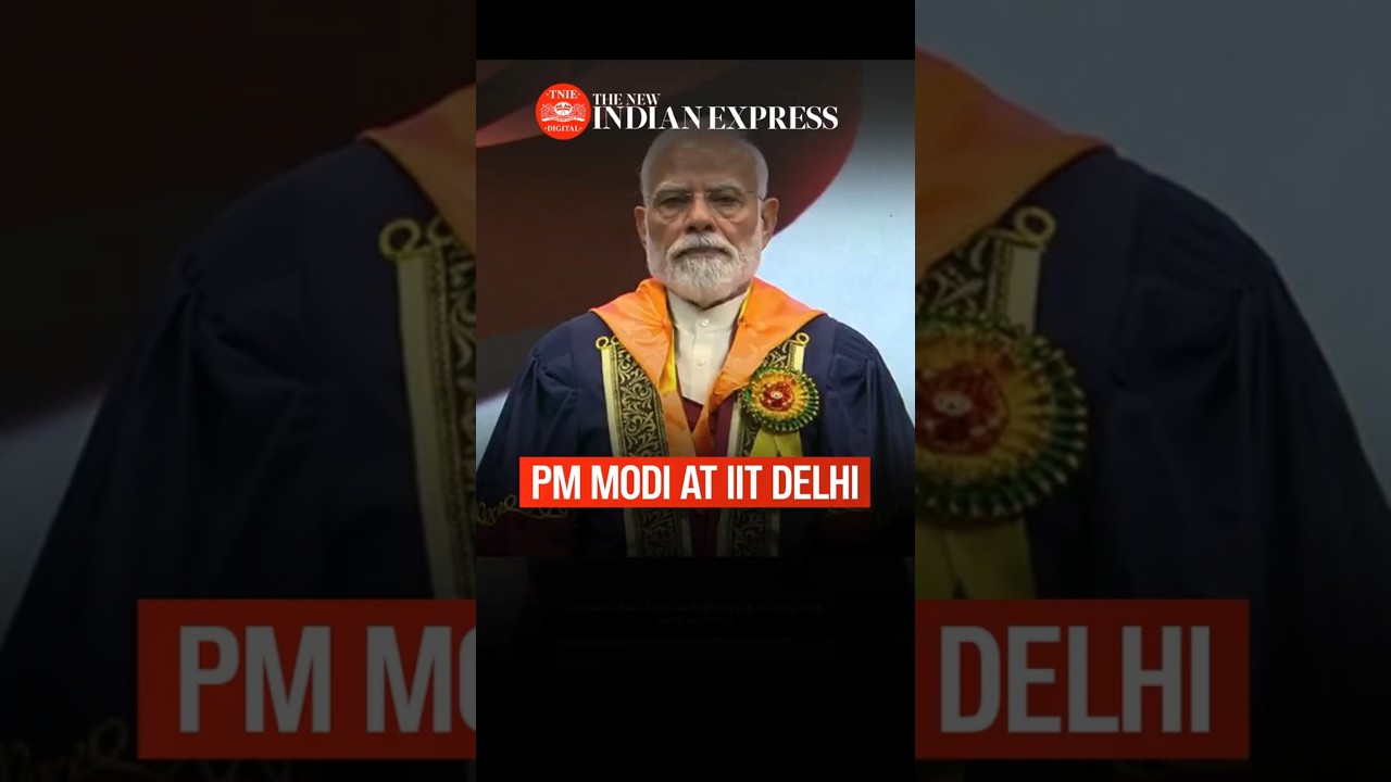 PM Modi participates as the chief guest at the 57th Convocation Ceremony of IIT Delhi