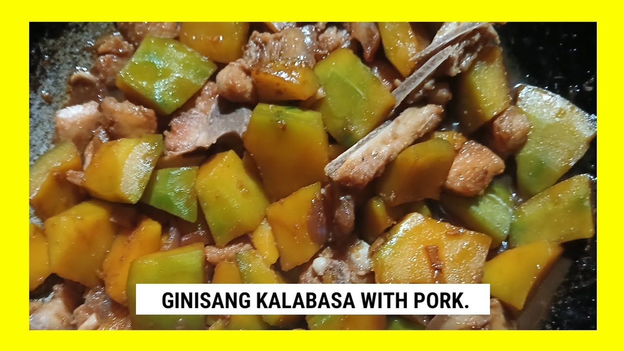 GINISANG KALABASA WITH PORK