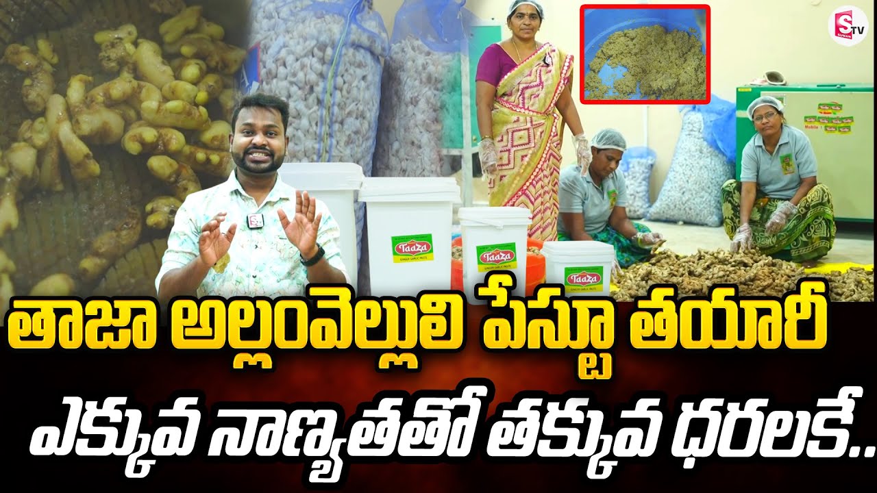 ఎక్కువ నాణ్యతతో తక్కువ ధరలకే...| Ginger Garlic Paste | Bhavani Treders | @SumanTVmangalagiri