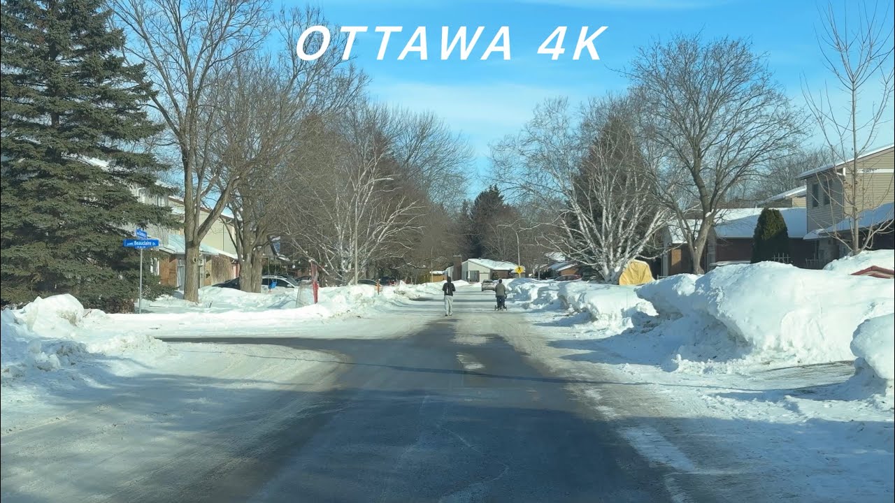 [4K ] 🇨🇦Driving Around a Quiet Neighborhood in Winter ❄️ | Canada 4K Tour | 2026 .