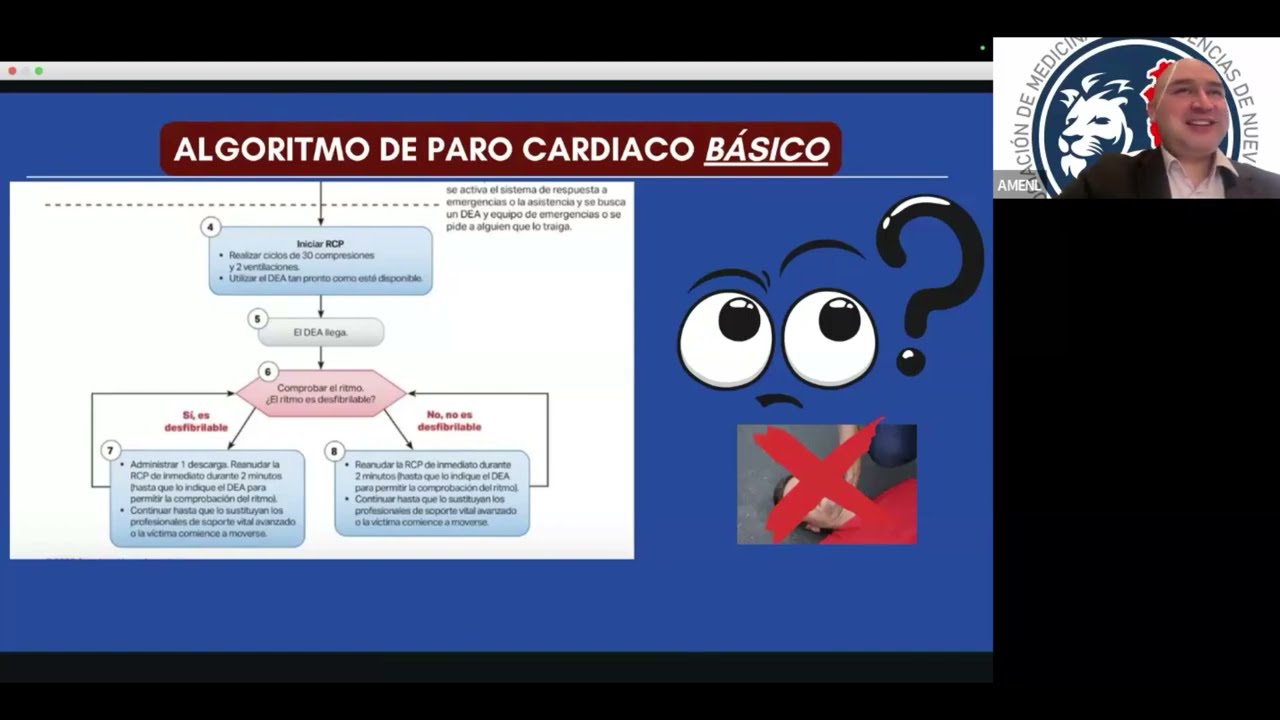 Reanimacion Cardiopulmonar ¿Algo Nuevo?, Sesión mensual AMENL. Dr. Abel García Olivo