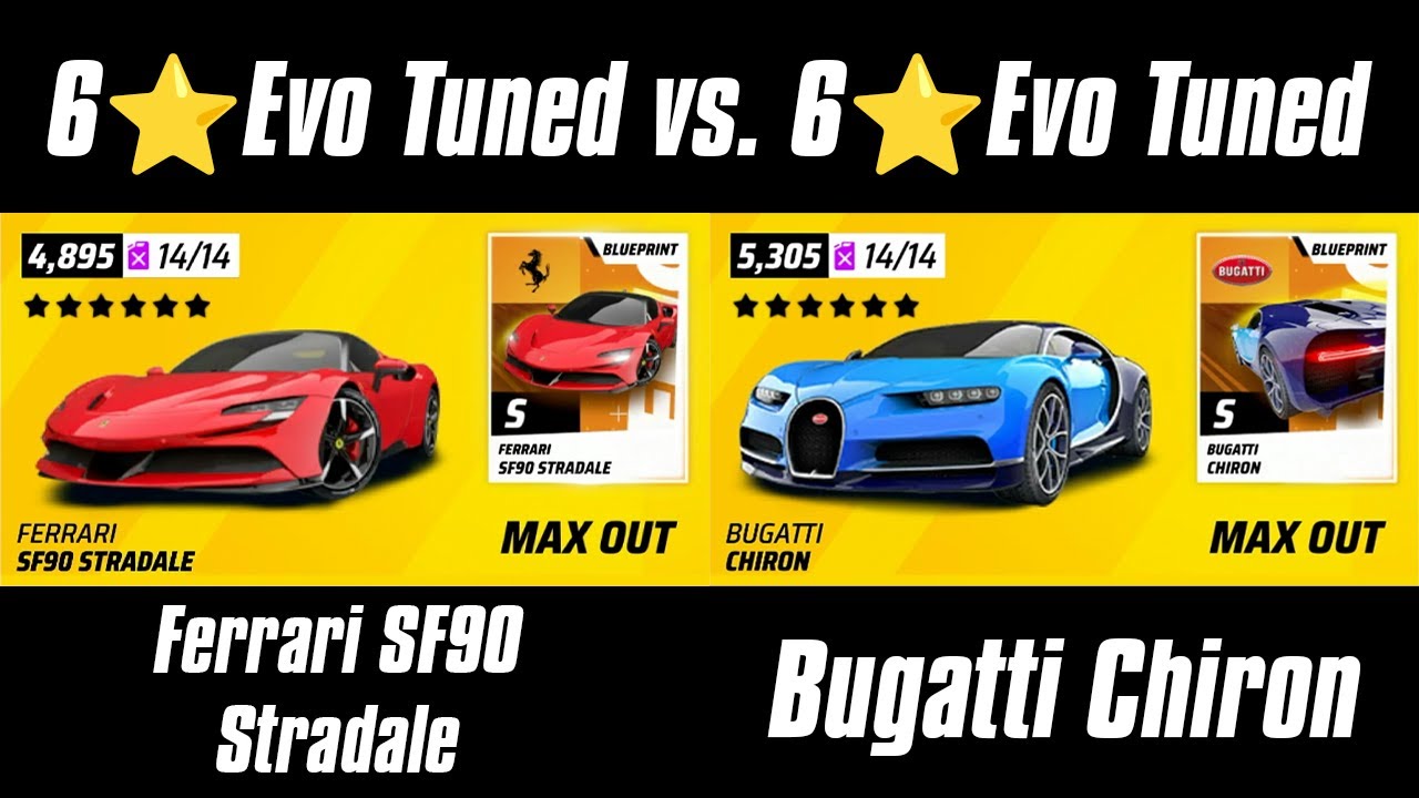 The TRUTH About EVO TUNING | Ferrari SF90 Stradale vs. Bugatti Chiron | Asphalt Legends