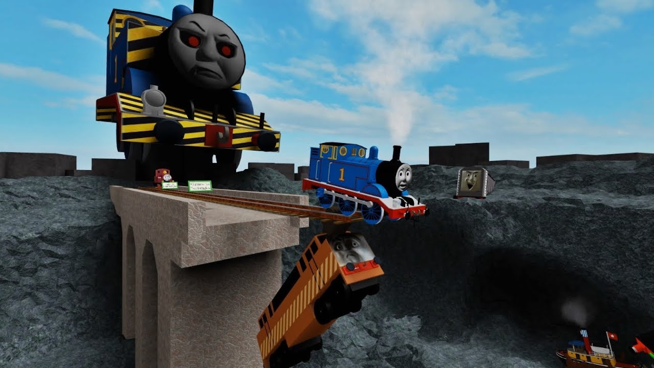 THOMAS AND FRIENDS Driving Fails Thomas and Diesel10 Fell into the Mine 5