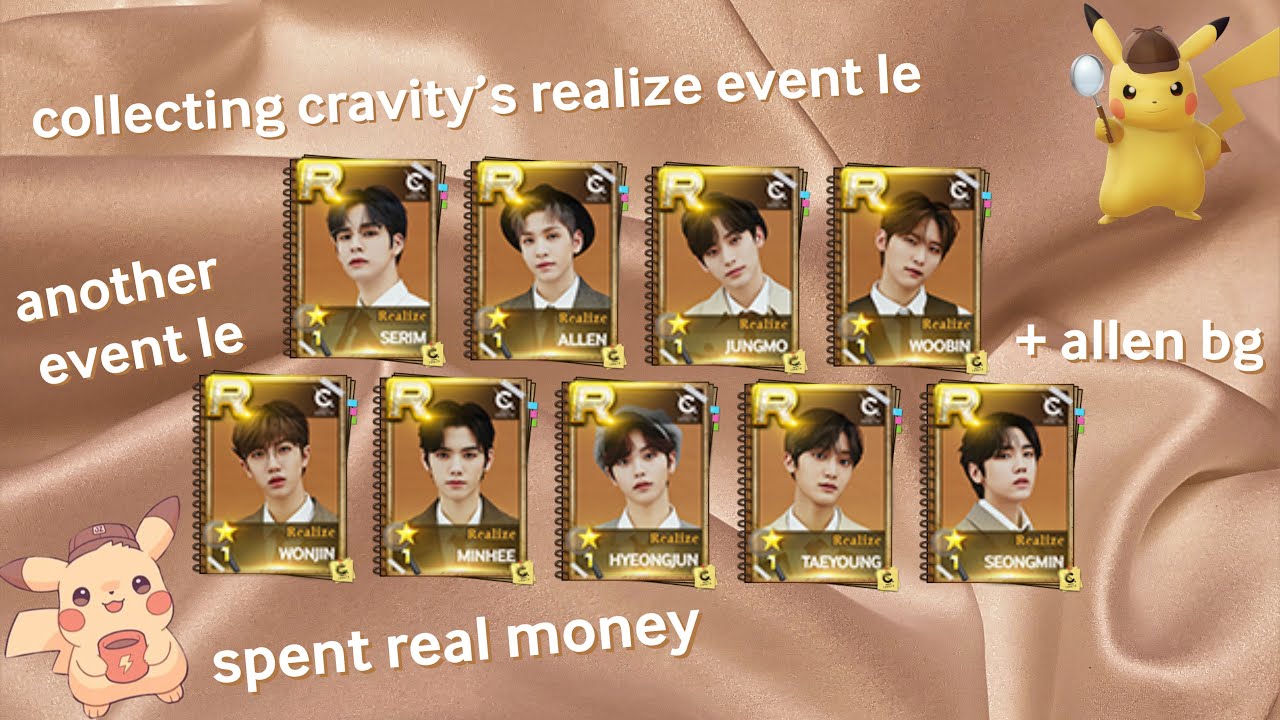 collecting cravity’s realize event le theme 🔎🕵️ | superstar starship