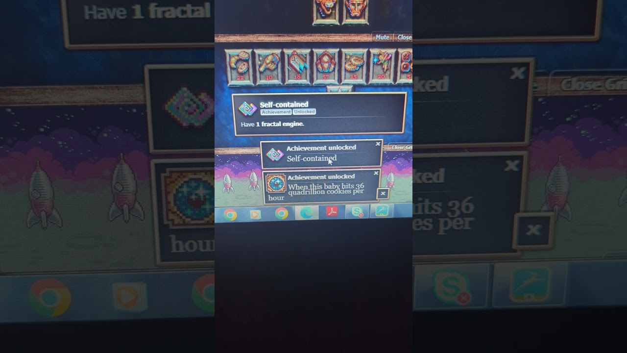 getting fractal engine. (two achievements obtained) #cookieclicker
