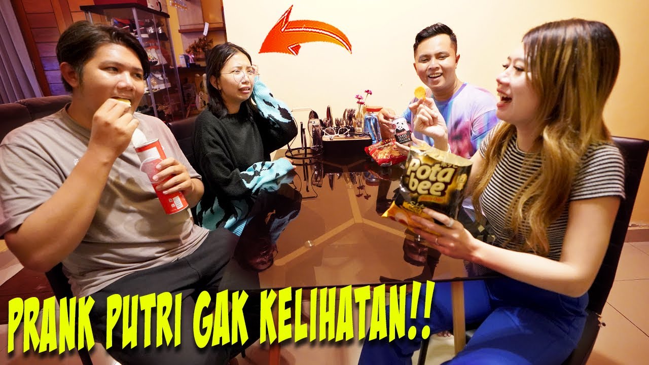 PRANK PUTRI GAK KELIHATAN!! DIA KESEL HAMPIR NANGIS!!