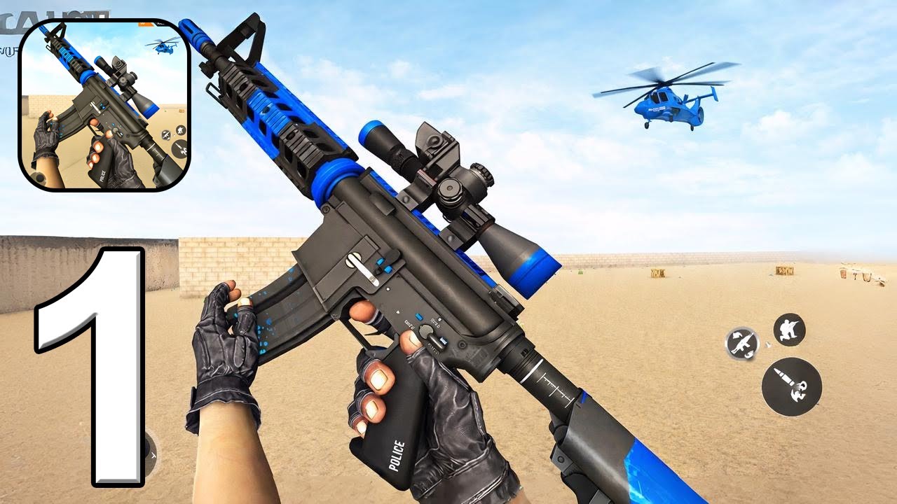 Police Fps Shooting Gun Games - Banduk Wala Game - Android Gameplay - Part 1
