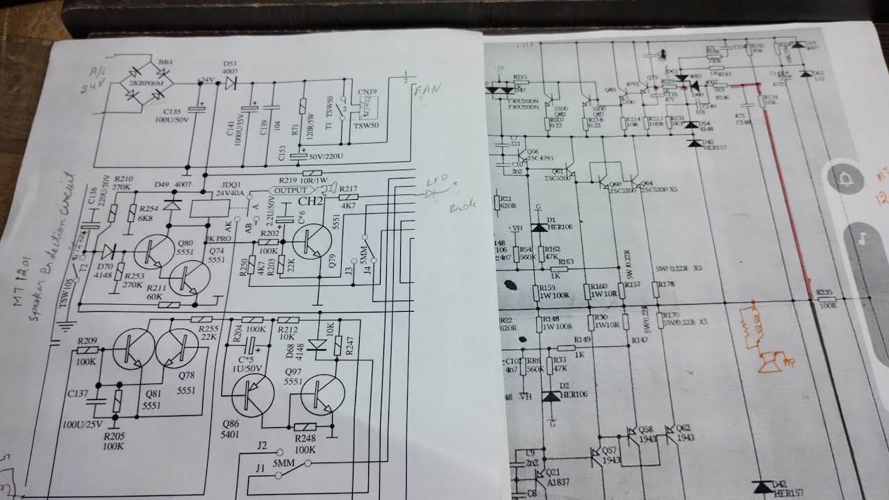 volume badhane per protection circuit MT 1201 amplifier technique