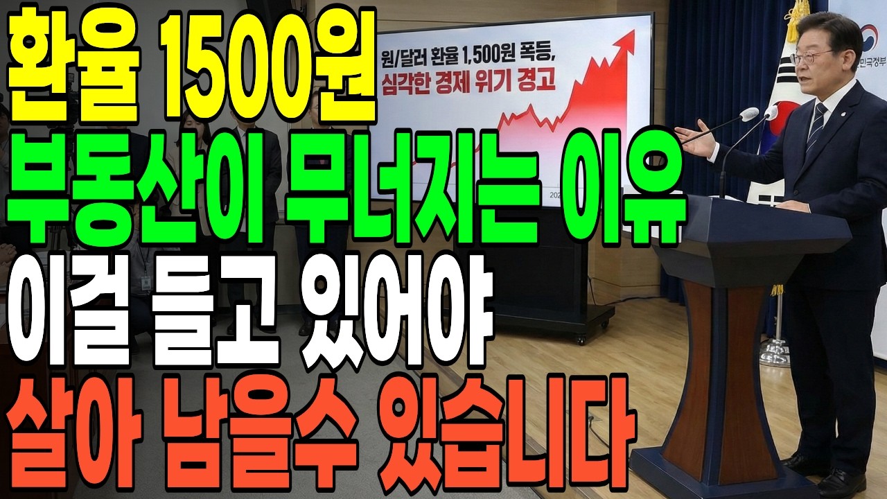 환율 1500원 넘어가면 이걸 들고 있어야 된다. 이걸 아는 사람만 돈을 법니다