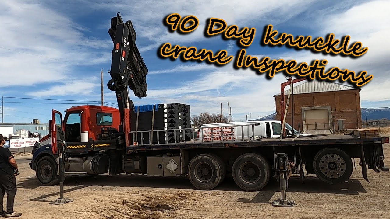 Inspection on a HIAB knuckle crane