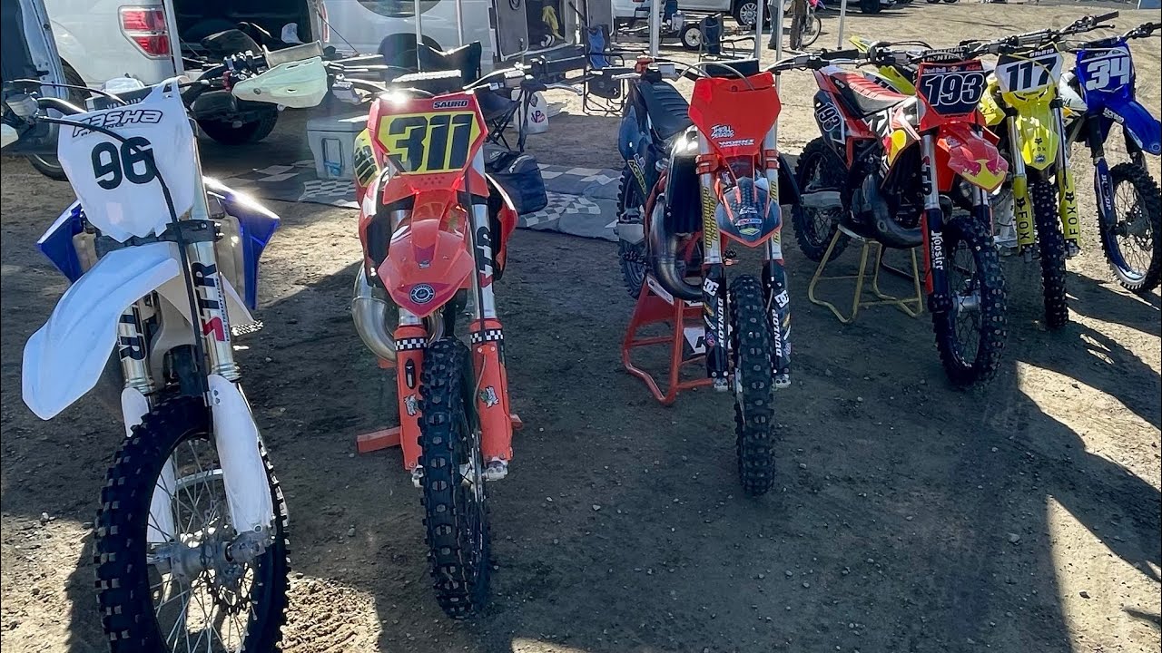 Two Stroking at Perris on the SX300 