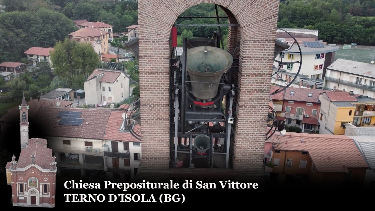 Angelus serale prefestivo solenne - Campane della Prepositurale di S. Vittore a Terno d'Isola (BG)