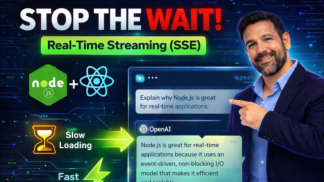 Real-Time AI Chat: Build an OpenAI Streaming App with SSE (Node.js & React) | Full Tutorial