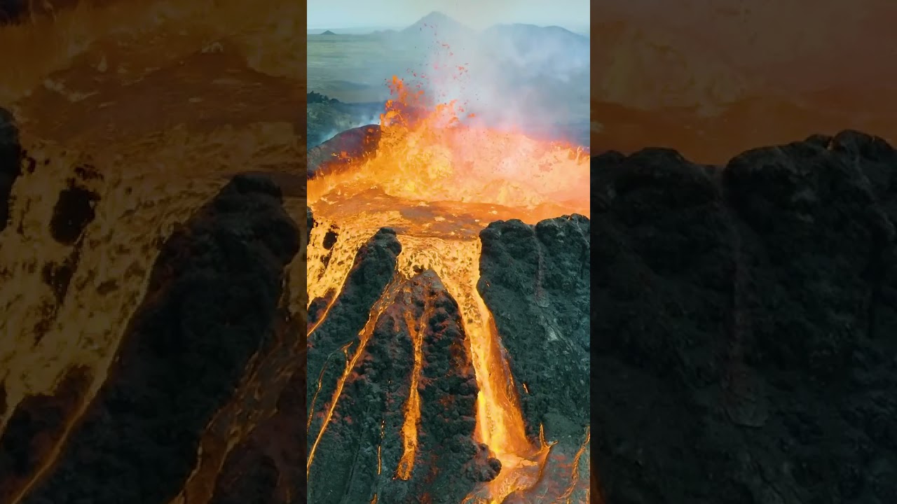 IMAGENS INCR&Iacute;VEIS DE UM VULC&Atilde;O EM ERUP&Ccedil;&Atilde;O NA ISL&Acirc;NDIA. #vulc&atilde;o #spain #cumbrevieja #lapalma #vulkan