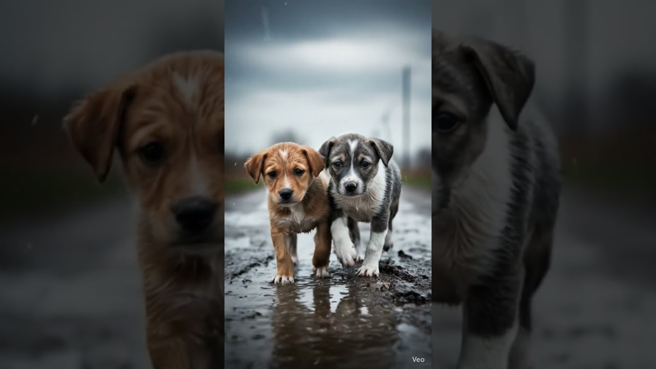 Poor Puppies’ Hard Work 🐶💪 | Small Steps, Big Happiness ❤️
