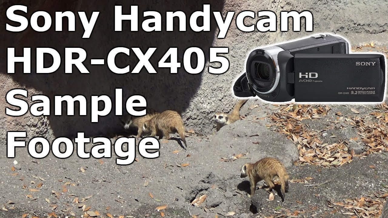Sony Handycam HDR-CX405 footage