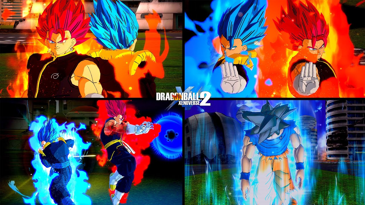 NEW SSG Vegito & SSB Gogeta DUO MOD & CINEMATIC MUI Goku Transformation|DBXV2