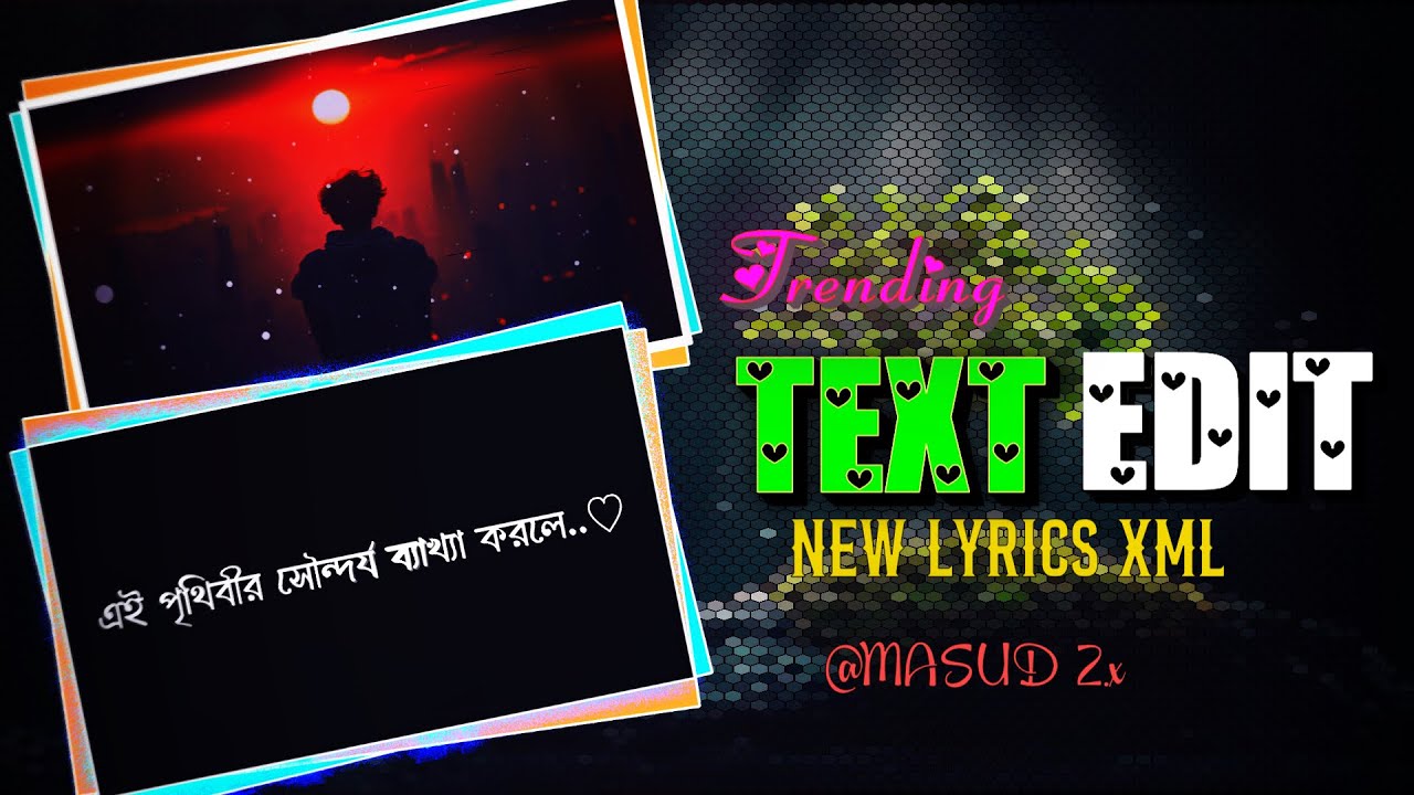 Attitude Lyrics || Alight motion  Trending || Animation || Xml File @Masud2.x 