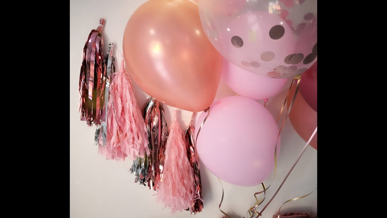 &iquest;How to make Tassel? Baby Shower for girl - Volcan White