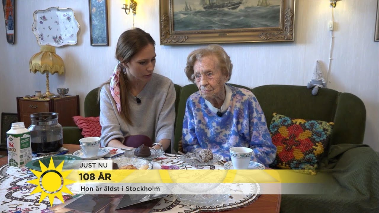 108-åringen Amie: "Jag har ju gjort allt, jag har varit med om allt!" - Nyhetsmorgon (TV4)