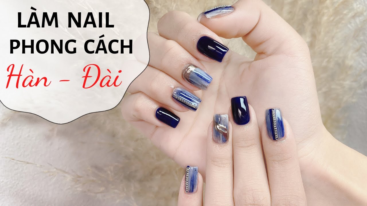 Làm nail phong cách Hàn - Đài - Design nail đẹp đơn giản