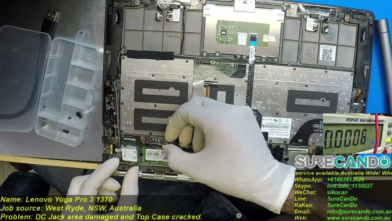 Lenovo Yoga 3 Pro Repair Attempt Failed Full Disassembly No Power Not Charging Not Turning On