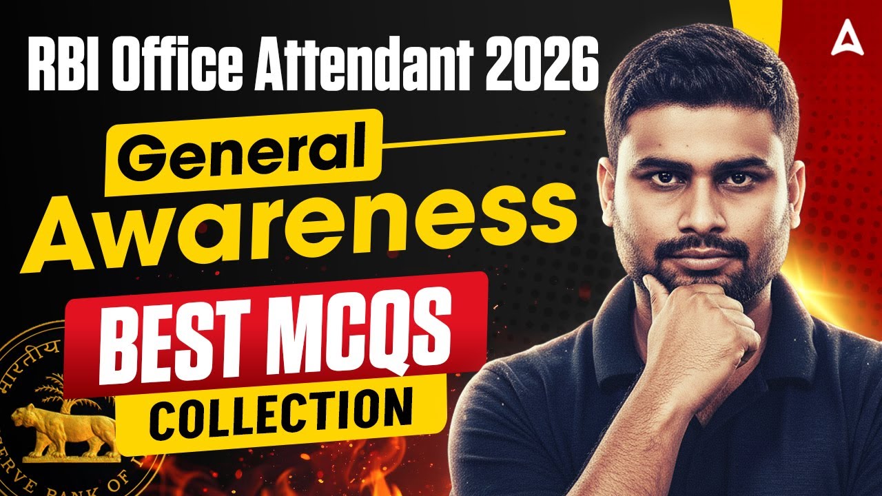 RBI Office Attendant 2026 | General Awareness Best MCQs Collection | By Vaibhav Srivastava