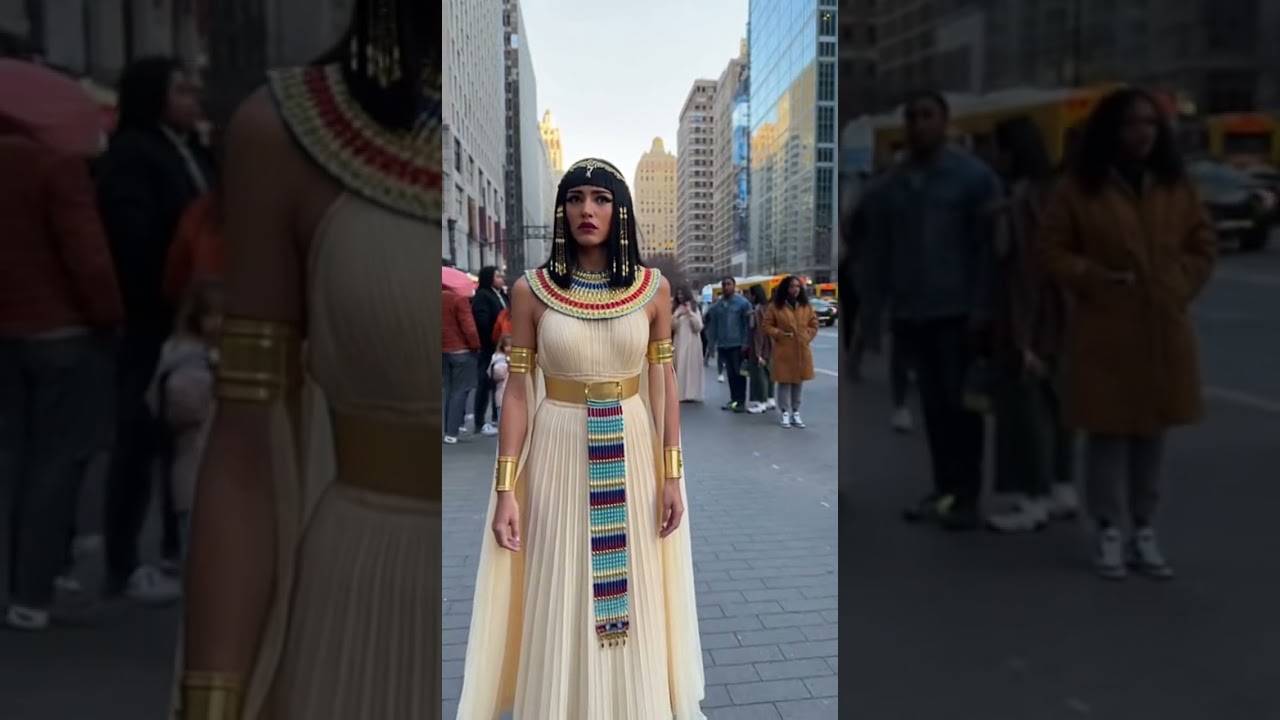Cleopatra Just Got a Phone Notification 😳📱 (Time-Travel Glitch)