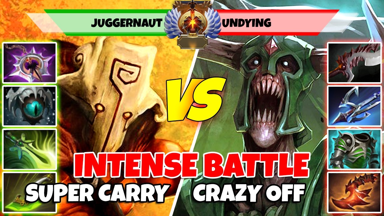 JUGGERNAUT (Carry) vs UNDYING (Off) - Epic Battle Of Divine Rank Dota 2 Players - Z Dota 2