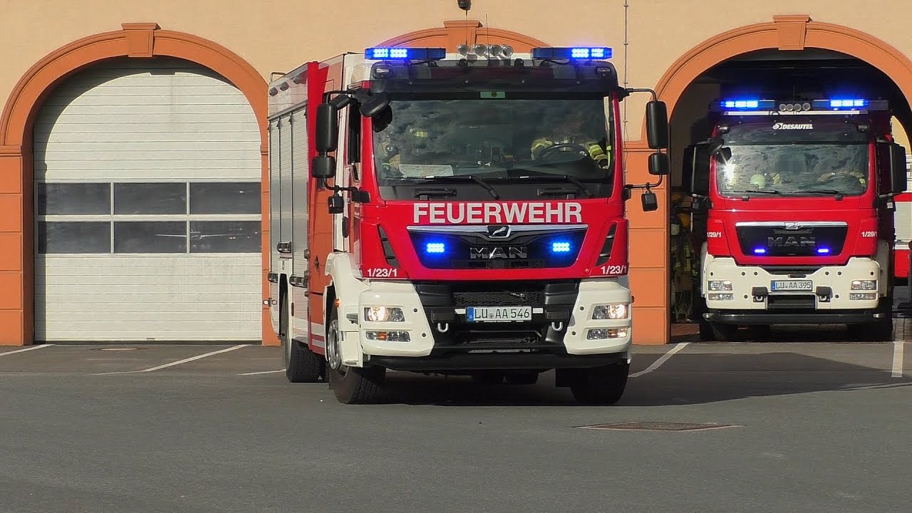 Werkfeuerwehr BASF, Rettungdienst und Polizei nach verschiedene einsatzen in Ludwigshafen