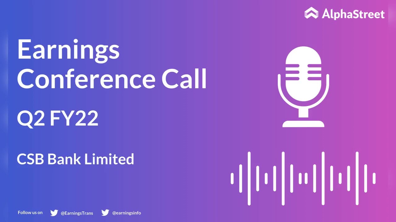 CSBBANK Stock | CSB Bank Limited Q2 FY22 Earnings Concall