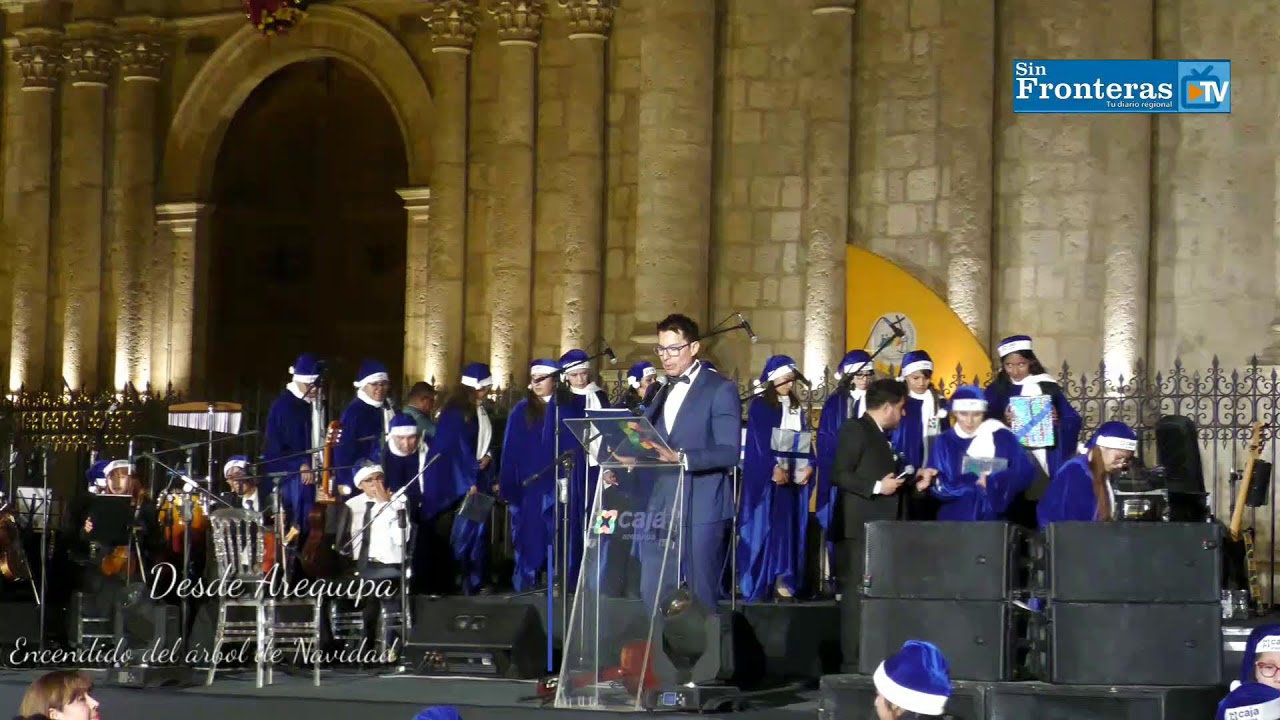 Encendido del árbol en Arequipa