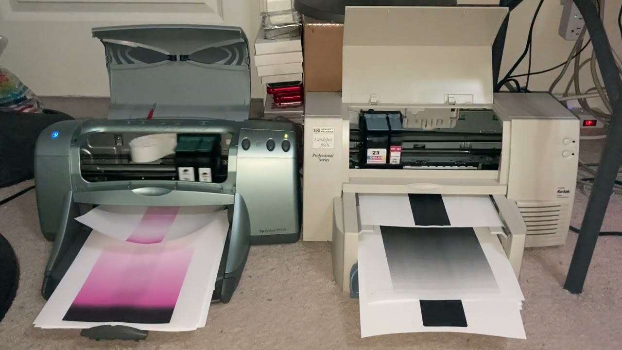 HP Deskjets 995CK & 890C running together (Part 3) (Successful run!) 5/27/2023