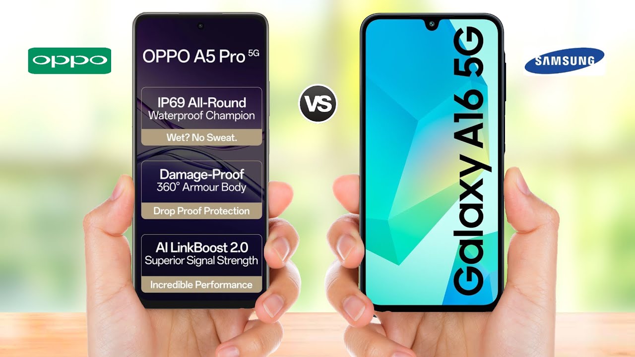 OPPO A5 PRO 5G vs Samsung Galaxy A16 5G || Full Comparison