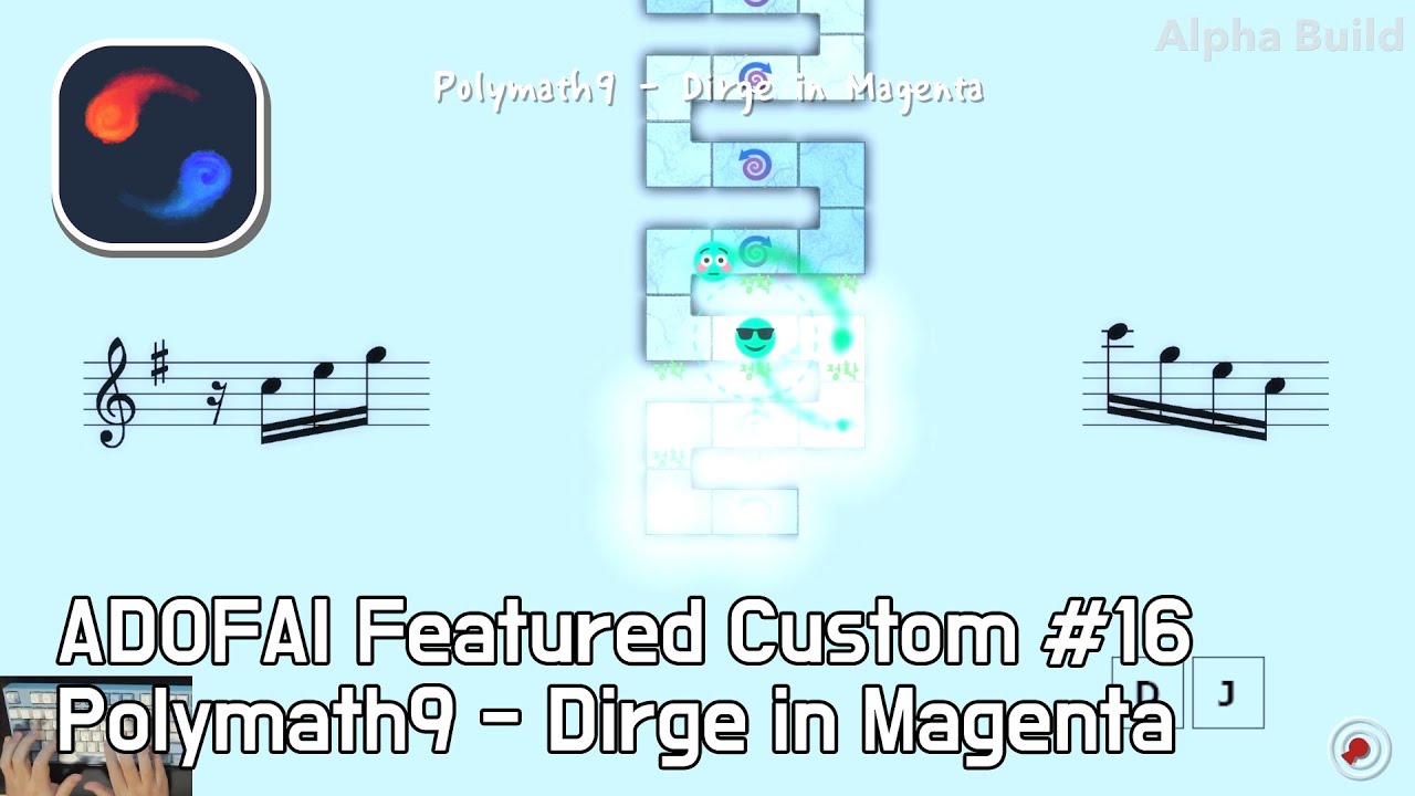 [ADOFAI Featured Custom #16] Dirge in Magenta (by NumbEr07)