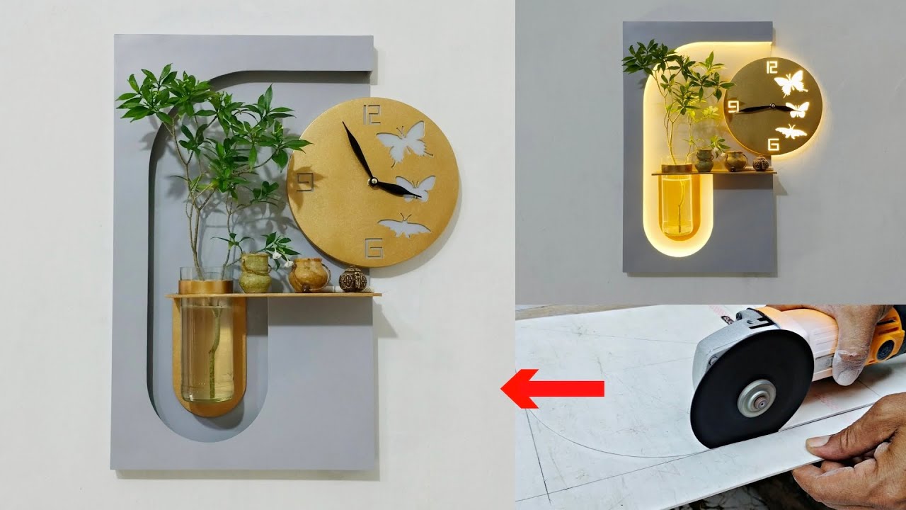 DIY PVC Wall Clock Ideas,Wall Decoration Ideas
