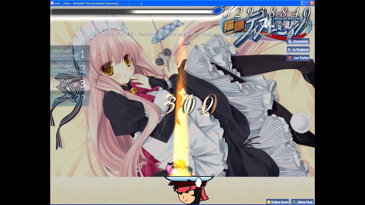 [Osu!]Nekonade Distortion (Outer) - Bullshit!! Hard Problem!! [Insane] [CTB]