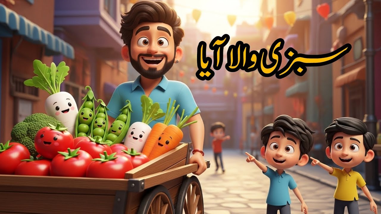 Sabzi Wala Aaya 🥕🍅 | Bachon Ki Mazedaar Nazam | 3D Animated Kids Song