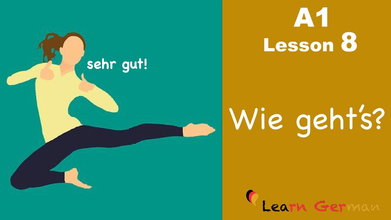 Learn German | How are you? | Wie geht's? | German for beginners | A1 - Lesson 8
