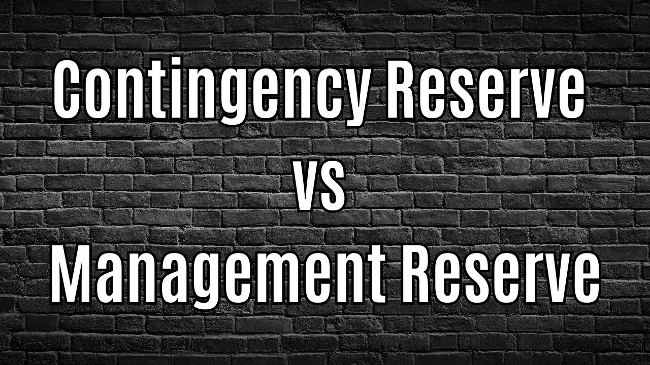 Contingency Reserve vs Management Reserve | PMP | KalpaTharu Consulting
