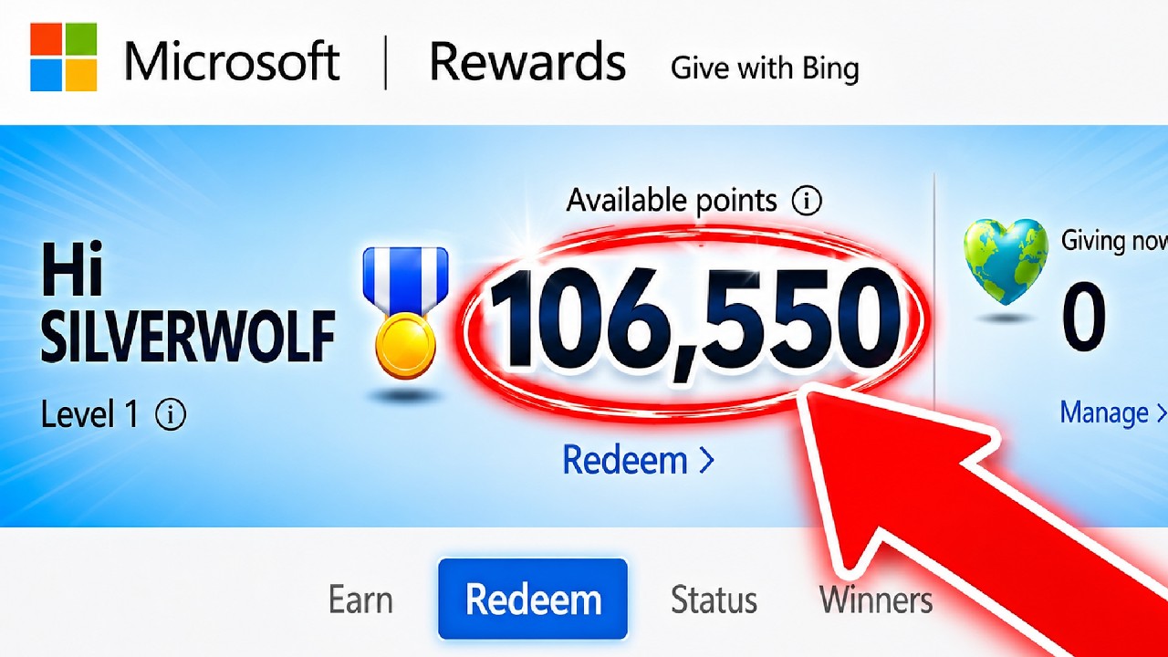 *NEW* HOW TO GET MICROSOFT REWARDS POINTS FAST 2026 (100K FREE POINTS)