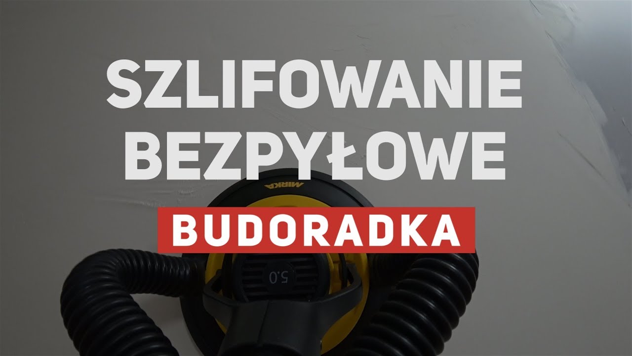 Bezpyłowe szlifowanie gładzi gipsowej