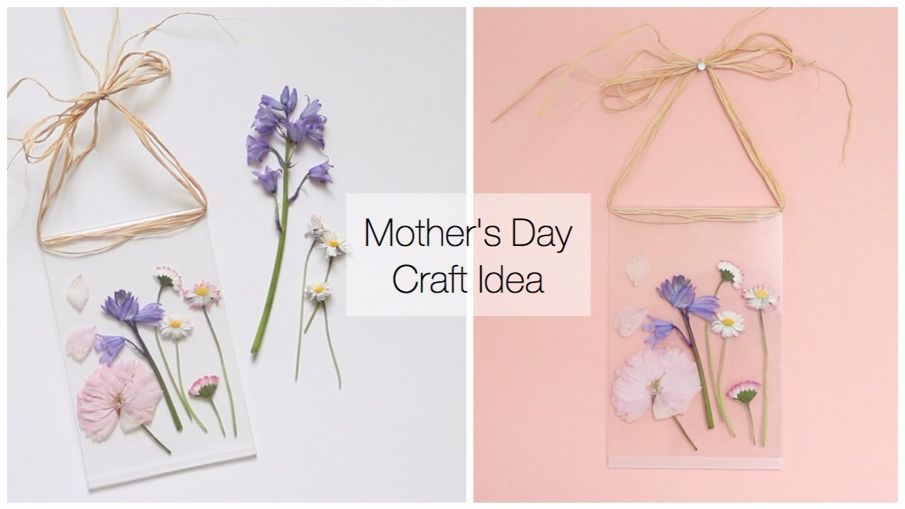 Dollar Tree DIY Mother's Day Gift Idea For Under $5 - Flower Press Photo Frame