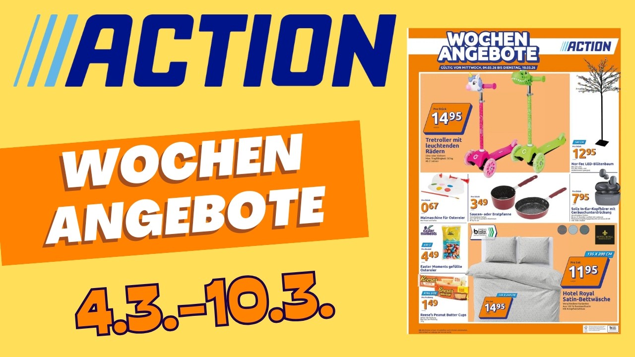 ACTION Prospekt: Die besten Angebote ab 4.3.2026! 🔥 Nicht verpassen! #action