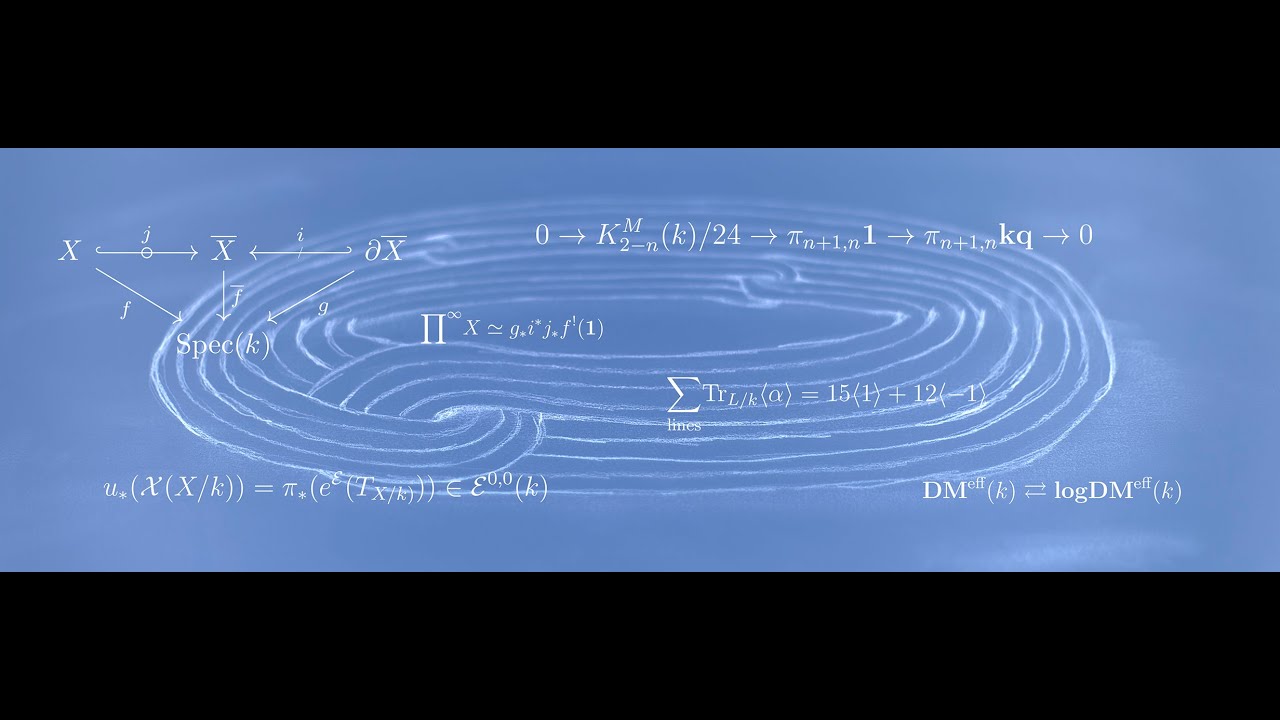 Matthew Morrow: Some recent developments in p-adic motivic cohomology (Part 1)