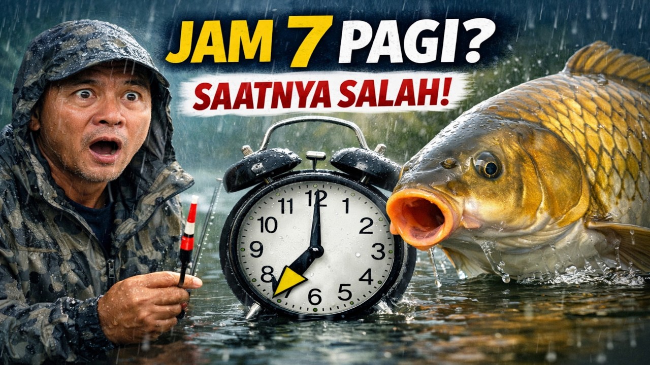 STOP Mancing Ikan Mas JAM 7 PAGI Saat Hujan! Ternyata KITA SEMUA DIBODOHI!