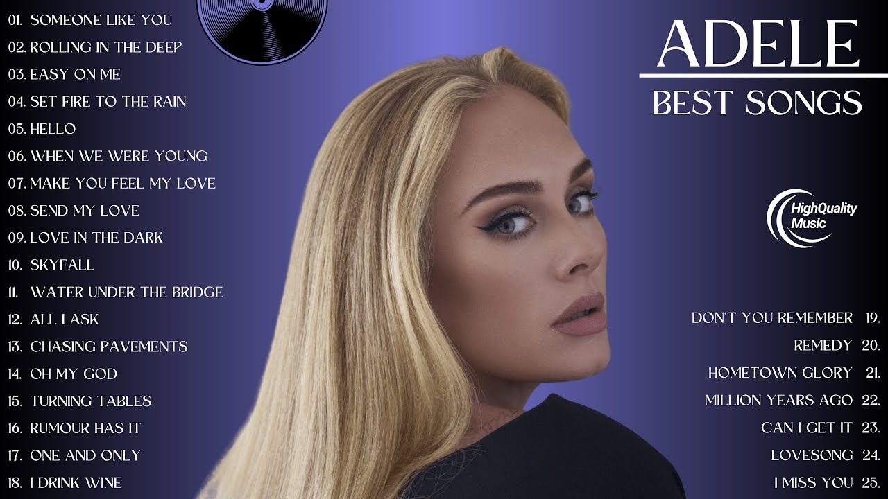 ADELE ~ The Best Songs Of ADELE ~ ADELE Greatest Hits 2025