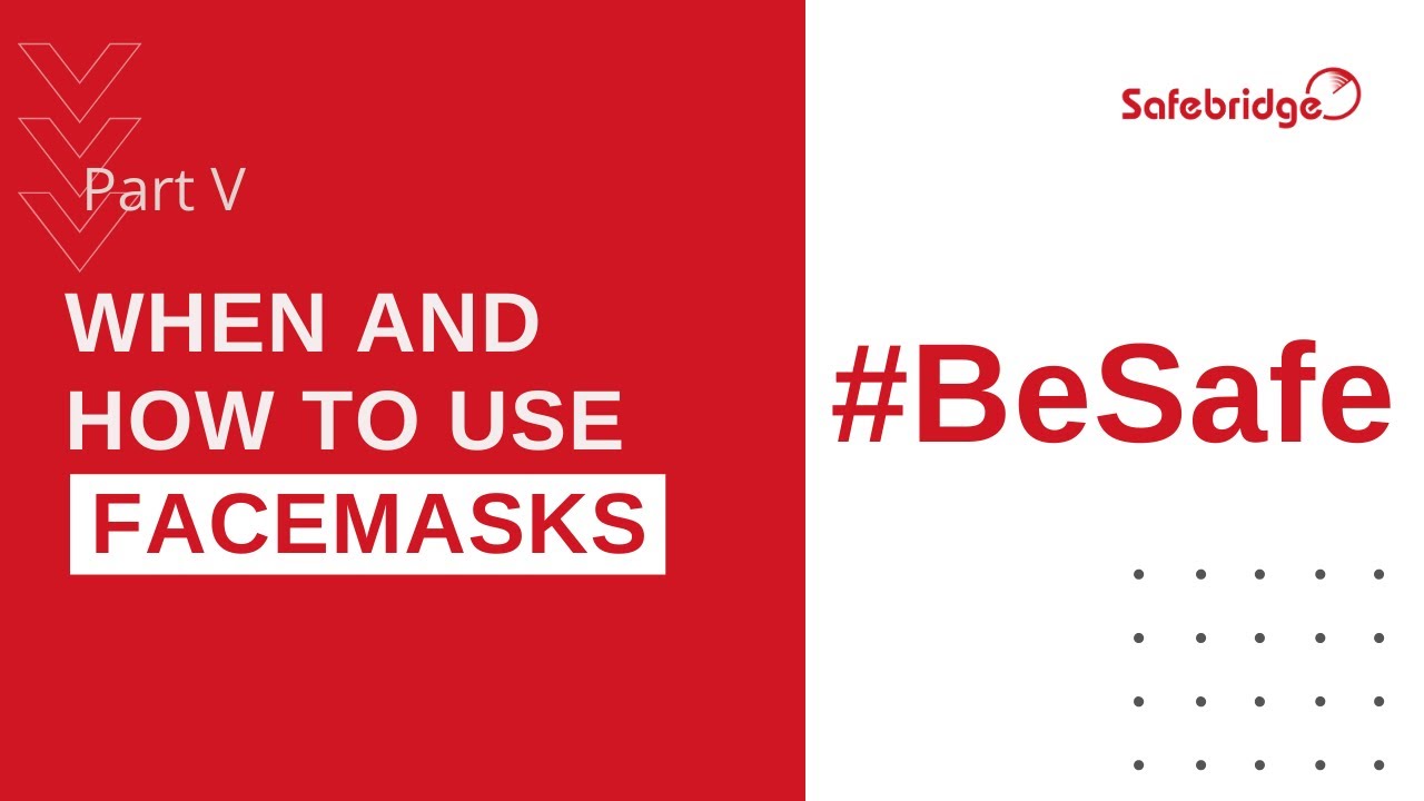 BeSafe Part 5 - When and How to Use Facemasks