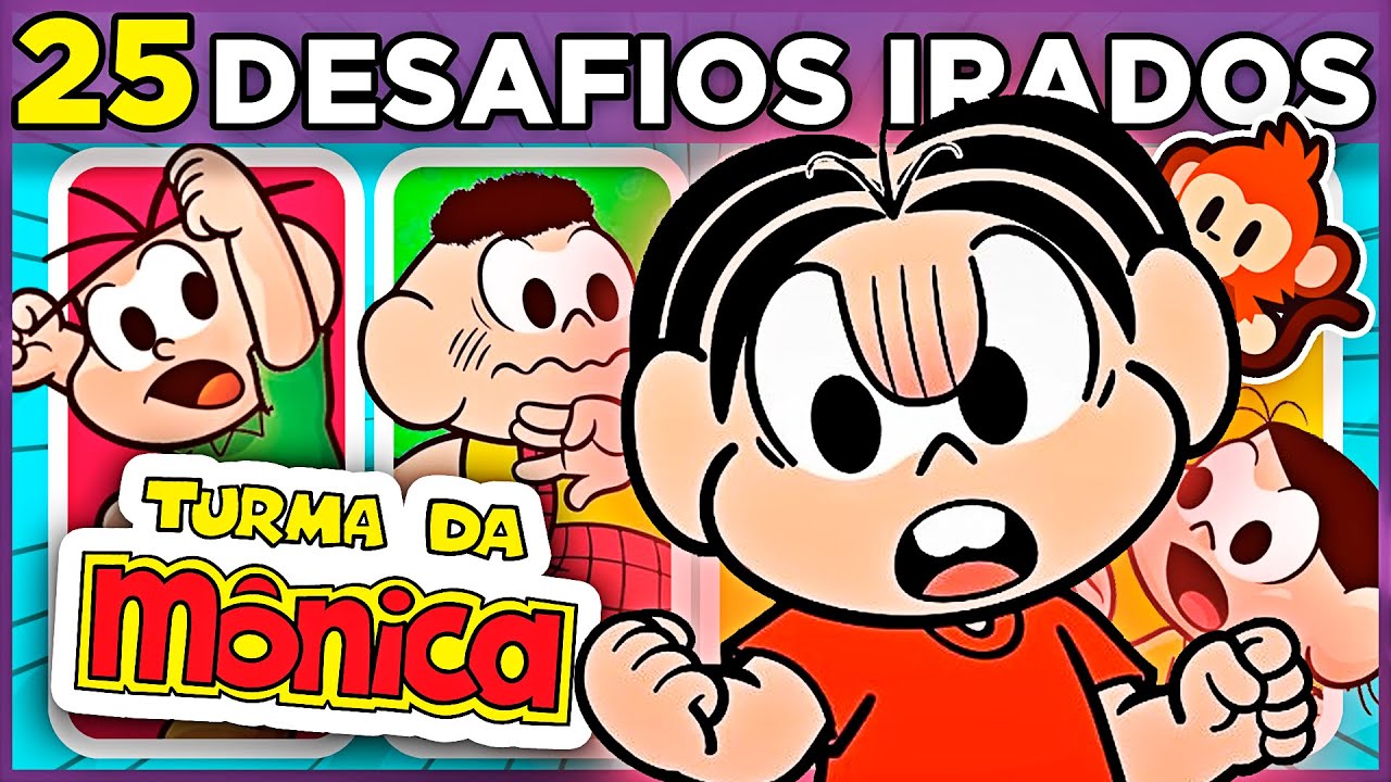 🐇🔵 DESAFIOS IRADOS TURMA DA MÔNICA | 25 jogos pra você se divertir #MacaQuiz 🐵